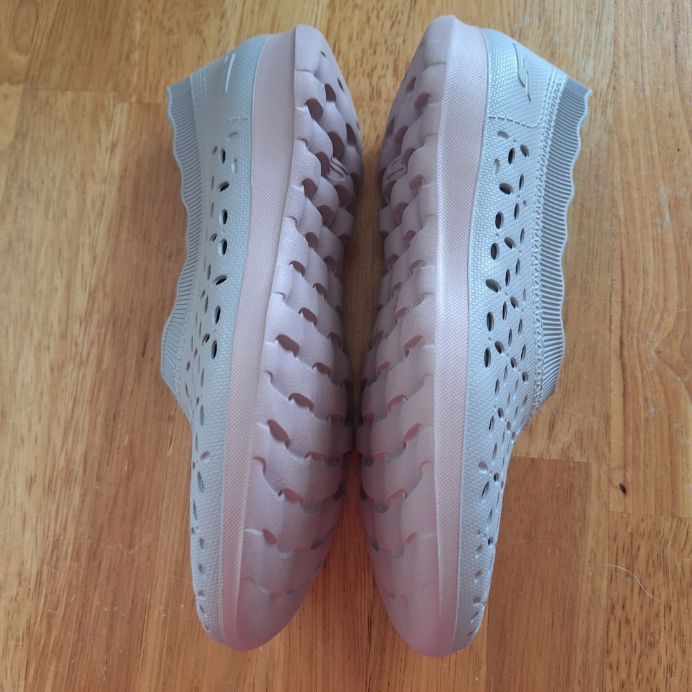 Skechers Jender Ballet Water Shoes Womens 6 Gray Pink Beachy Coastal Vacation - Picture 9 of 11